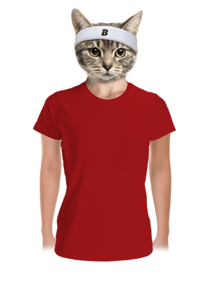 Bez potisku dámské sportovní tričko Red Mal