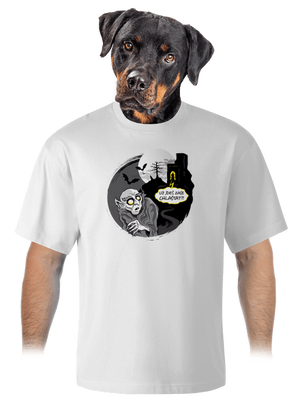 Nosferatu unisex tričko oversized White