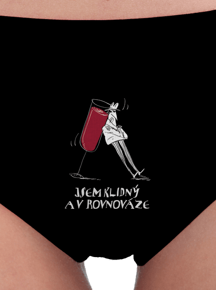 Klidná rovnováha dámské kalhotky Black