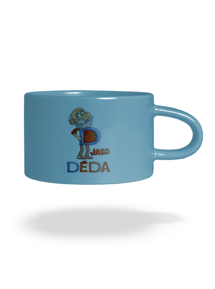 D jako děda hrnek makronka Blue Macaron