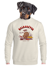 unisex mikina bez kapuce