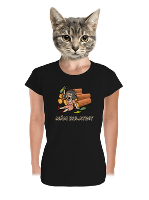 Mám kulatiny dámské tričko premium Black