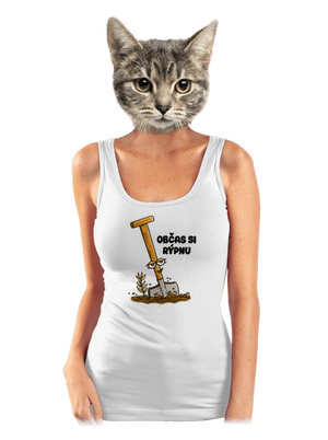 Občas si rýpnu dámské tílko klasické White