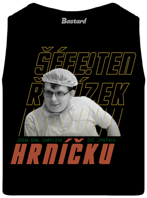 B18: Kluk s řetízkem pánské tílko Black