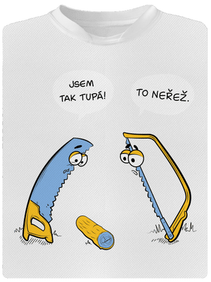 Tupé pily pánské sportovní tričko White