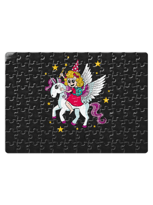 Holka ve škole puzzle White