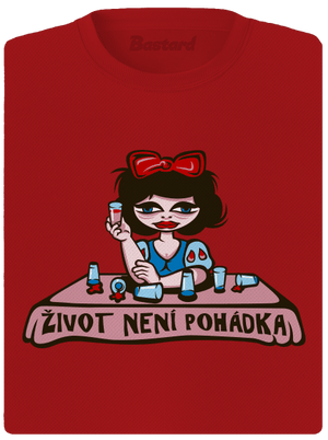 Sněhurka dámské sportovní tričko Red Mal