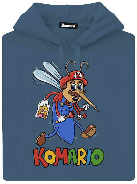 Komario dámská mikina klokanka Denim