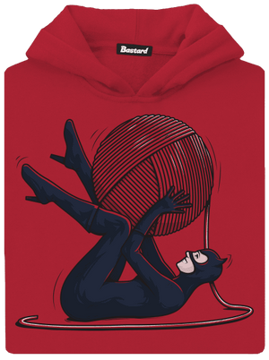 Catwoman dětská mikina klokanka Fire Red