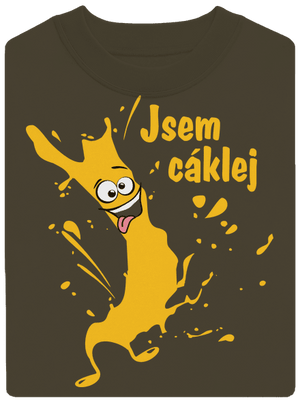 Cáklej unisex mikina bez kapuce Urban Khaki