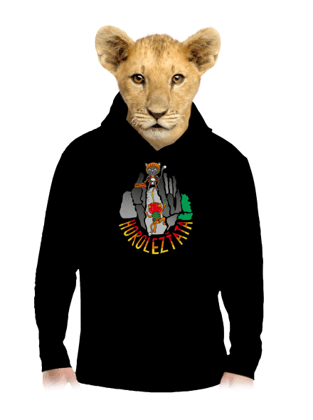 Horolezťata dětská mikina klokanka Black