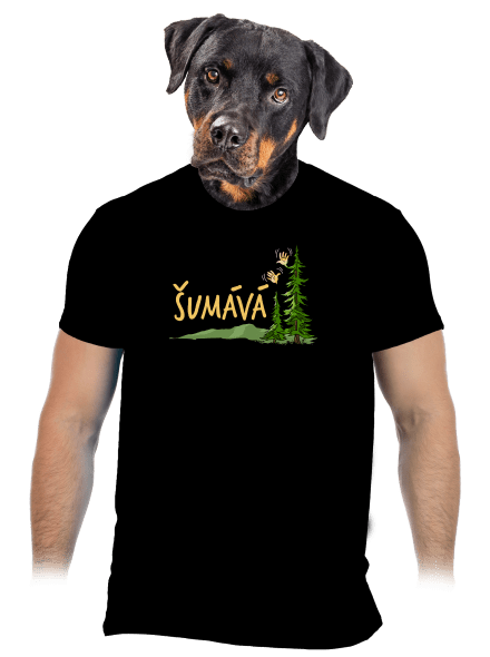 Šumává pánské tričko Black