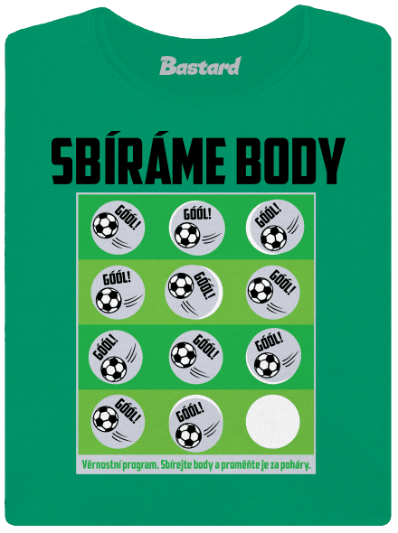 Sbíráme body - fotbal dámské tričko Kelly Green Mal