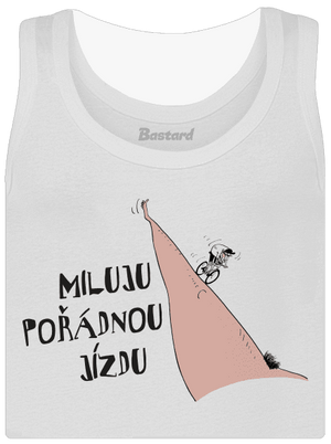 Miluju jízdu dámské tílko klasické White