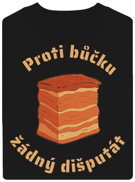 Proti bůčku žádný dišputát unisex mikina bez kapuce Black