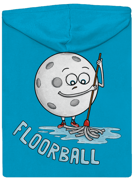 Floorball dámská mikina na zip Blue Atol