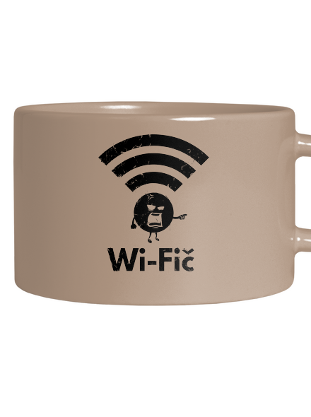 Wifič hrnek makronka Brown Macaron