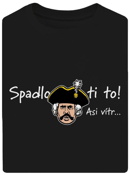 Spadlo ti to unisex tričko oversized Black