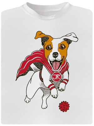 Jack Russell pánské sportovní tričko White