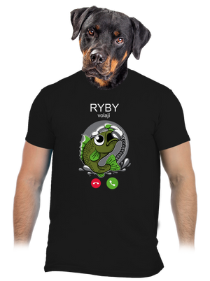Ryby volají pánské tričko Black
