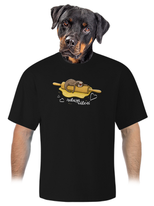 Miluju válení unisex tričko oversized Black