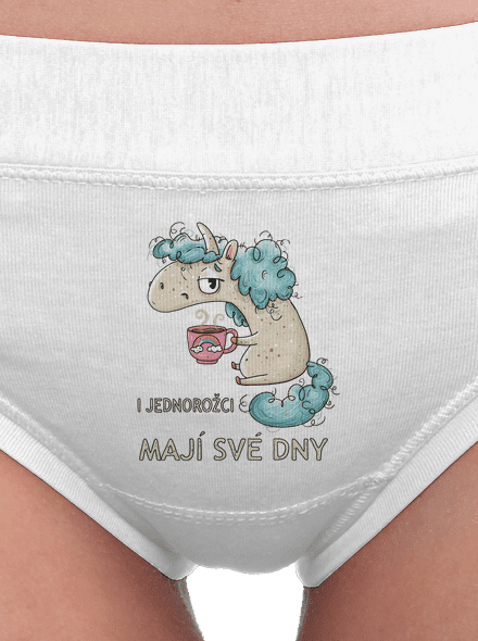 Jednorožci mají své dny dámské kalhotky White