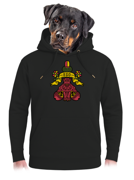 Kulový eso unisex mikina premium Dark Black