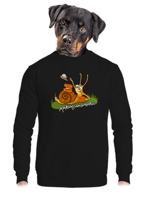 Makám na baráku unisex mikina bez kapuce Black