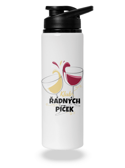 Klub řádných píček lahev na vodu White