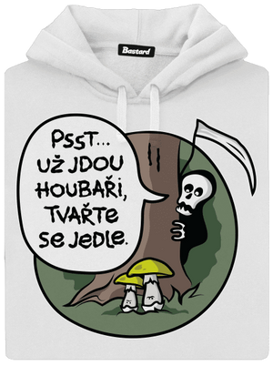 Muchomůrky zelené dámská mikina klokanka White