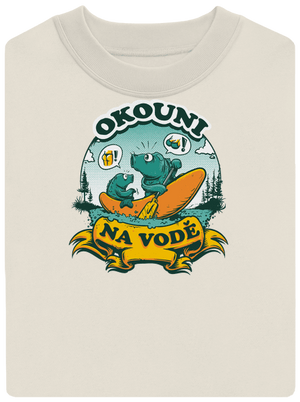 Okouni na vodě unisex mikina bez kapuce Off White
