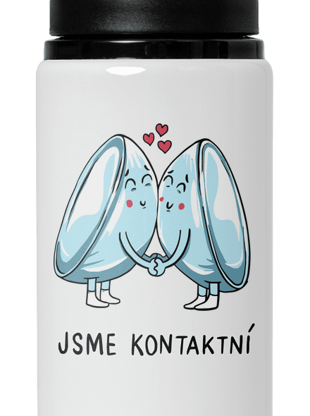 Kontaktní čočky lahev na vodu White
