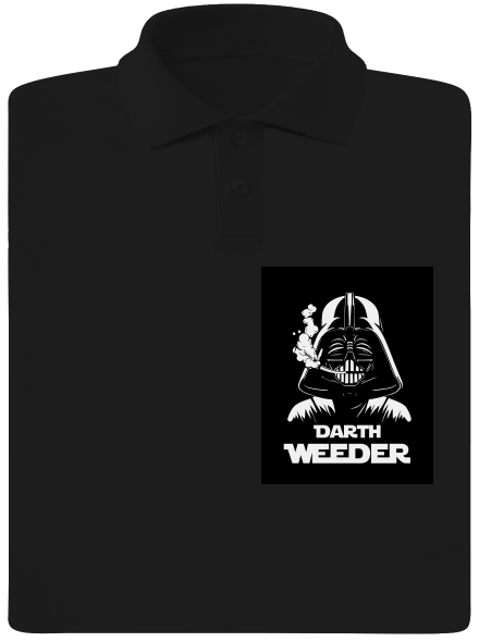 Darth Weeder pánská polokošile Black