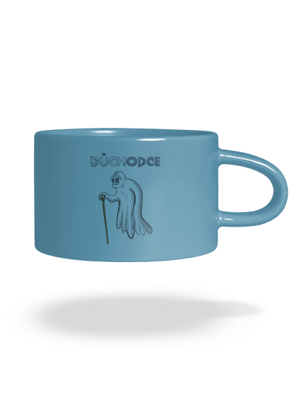 Duch důchodce hrnek makronka Blue Macaron