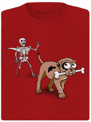 Kostlivec dámské sportovní tričko Red Mal