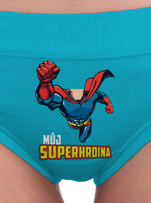 Můj superhrdina dámské kalhotky Turquoise