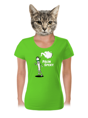 Pálím špeky dámské tričko Apple Green