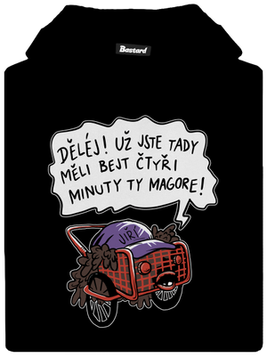 Jiří kára dětská mikina klokanka Black