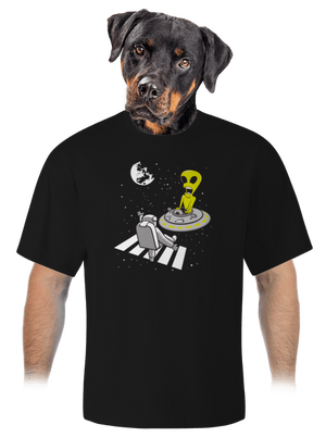 Vesmírný přechod unisex tričko oversized Black