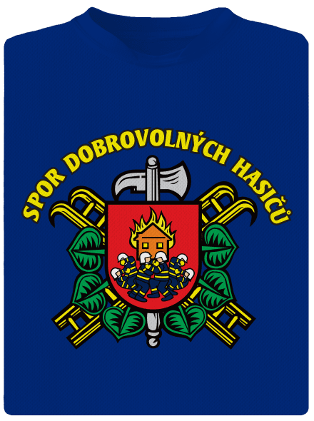 Spor dobrovolných hasičů pánské sportovní tričko Royal Blue Mal