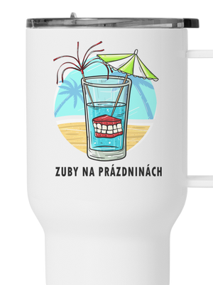 Zuby na prázdninách termohrnek White