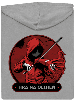 Hra na oliheň pánská mikina na zip Light Melange