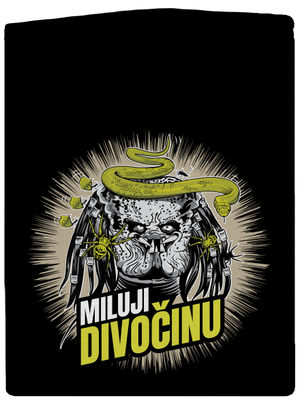 Miluji divočinu pánská mikina na zip Black