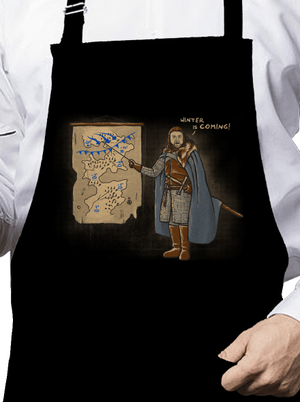 Winter zástěra Black