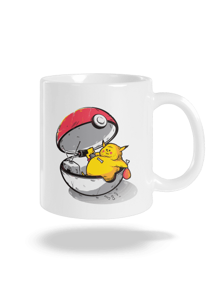 Konec pokémona klasický hrnek White