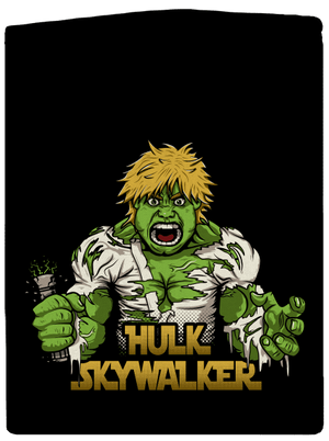 Hulk Skywalker dámská mikina na zip Black