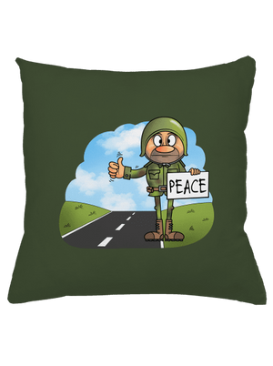 Peace polštář Olive Green