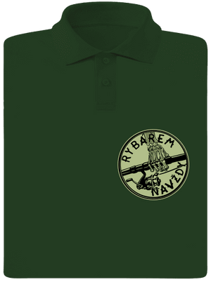 Rybářem navždy  pánská polokošile Bottle Green Mal