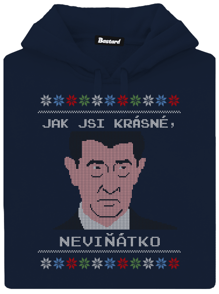 Neviňátko pánská mikina klokanka Navy