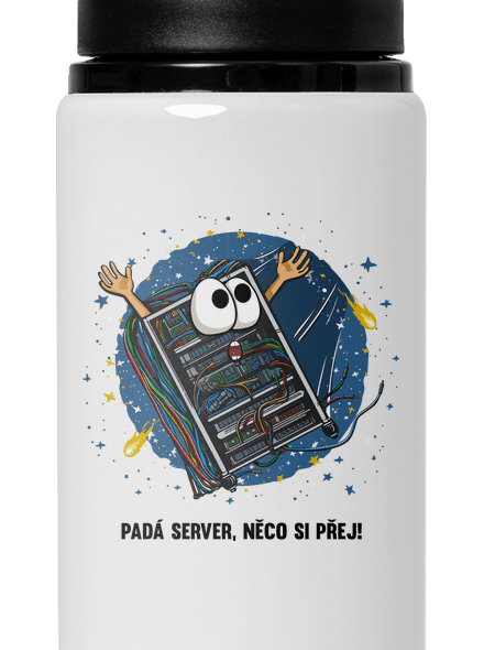 Padá server lahev na vodu White